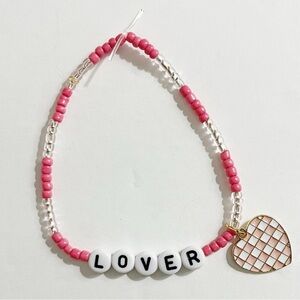 Taylor Swift Eras Tour Friendship Bracelet Lover with heart charm